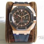 Perfect Replica JF Audemars Piguet Royal Oak Offshore 44mm  Swiss 3126 Watch -  Rose Gold Case Black Rubber Strap